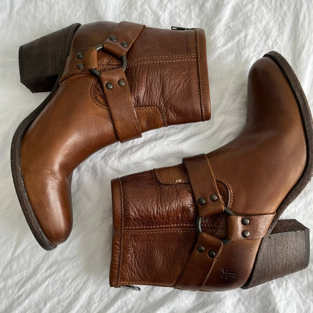 Frye Phillip Harness Ankle Boots